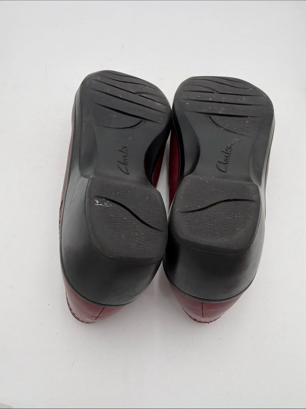 Clarks Women’s Burgundy Slip-On Comfort Loafers women’s 8M casual office Y2K